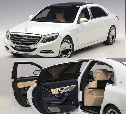 AutoArt 1/18 Mercedes S600 Maybach S Klasse White